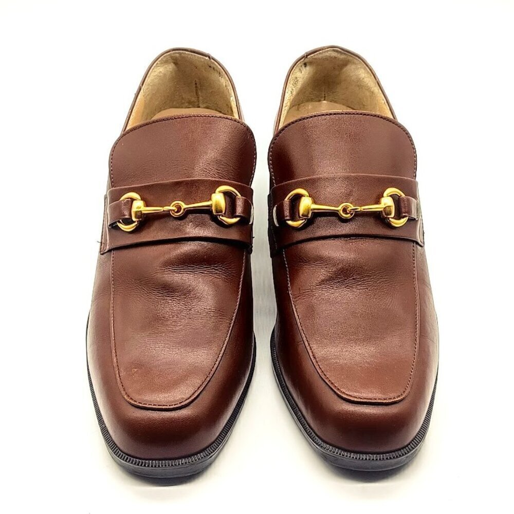 Quoddy Classic Cognac Brown Italian Leather Horsebit Loafers - 37
